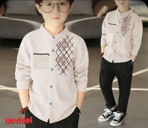 hem kids 321 kemeja anak laki laki usia 5-12 thn kerah koko/cod
