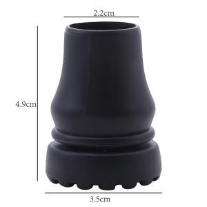 1/3/5pcs Rubber Pad Cap Non-Slip Walking Stick Crutch Cane Bottom Pads Cover Protector Climbing Hiking Trekking Pole Tip