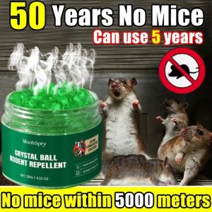 MoohSpry Crystal Ball Rodent Repellent - Plant-Based Effective Mouse Deterrent for All Species Safe for Humans & Pets