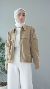 Ghanimi - Everly Jacket / Jaket polos / Jaket casual formal / outer polos / jaket motor