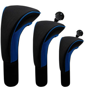 1 Pack Golf Club Head Covers for Woods Hybrids Long Neck Golf Clubs Headcovers with Breathable Mesh Fabric Available in Three C