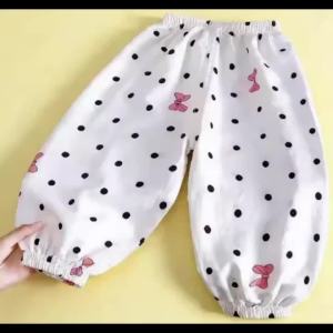 Summer Baby Mosquito Pants Thin Breathable Lantern Trousers For Boys Girls Loose Casual Nine Points Pants Kids Soft Sleep Pants