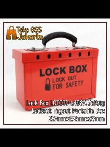 Lock Box LOTOTO L498A Safety Lockout Tagout Portable Box 227mmx152mmx88mm