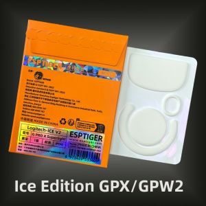 Tiger Symbol GPW2 Mousepad Ice Version Anti-Slip Footpad for 1st 2nd Generation GPX2 Dog King Sticky Footpad PTFE Material
