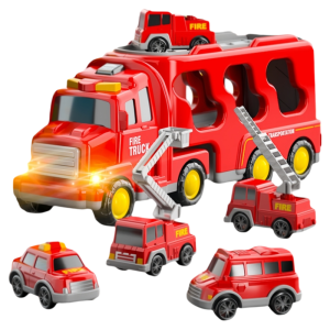 TEMiTANGMI | Fire Truck Police Car Childrens Vehicle Toy