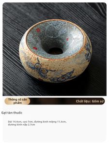 TANGFENG | Đế Lọc Thuốc Lá Mới Phong Cách Trung Quốc Có Nắp Chống Bay Xỉ Than