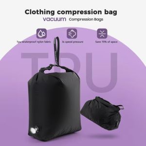 Portable ultra-light foldable and vacuum storage compression bag for travel and rafting