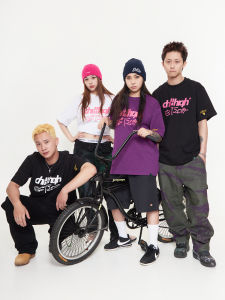 ChillHigh Graffiti Handwriting Loose Fit round Neck Short Sleeve T-Shirt Trendy Casual Summer Youth Fashion Text Print Tee