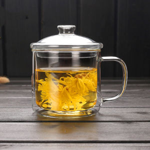 Double Layered Vintage Heat-Resistant Glass Teacup
