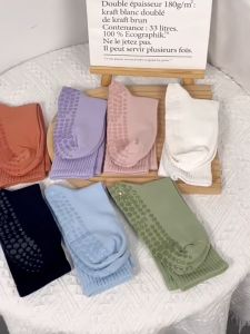 Kaos Kaki Pilates Premium V3 // Anti Slip // Panjang Pendek READY