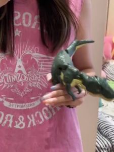 Dinosaur Toy Tyrannosaurus Rex Model Head and Tail Moving Dinosaur Children Press Toys