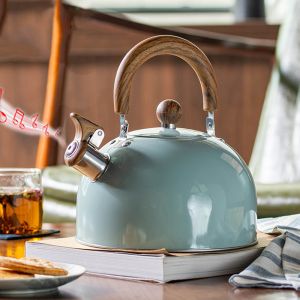 S&S3L Stainless Steel Whistling Kettle Teapot Hot Water Tea Maker Two Color Choice Gas Stove & Induction Cooker