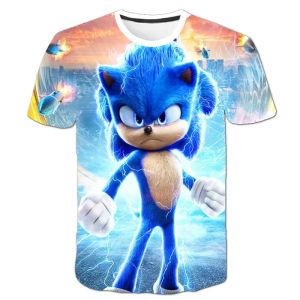 Bandai | Boys 3D Printing Clothes New Cartoon T shirt Kids Clothing Boys Girls Cartoon Game Boy Summer Children T-shirt Tops