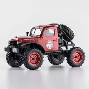 Mô Hình Xe Điều Khiển Từ Xa FMS 1:24 POWER WAGON - Xe Leo Núi Địa Hình Bốn Bánh Dẫn Động Điện Điều Khiển Từ Xa Kiểu Dáng Bán Mô Hình Để Bàn Cấu Tạo Bằng Kim Loại Nhựa PVC Sẵn Sàng Chạy (RTR)