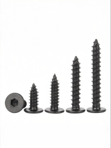 Creaby | Black 304 Stainless Steel Flat Thin Head Self-tapping Screws