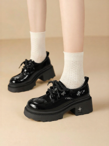 Josiny | Thick Sole Loafers Spring Summer English Style Butterfly Mary Janes Womens