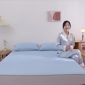 Baby Safe Color Single Cooling Tencel Bed Sheet Set