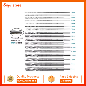 GREATLH 4.5mm-14mm Tibia Cannulated Drill Bits Tibia Cannulated Reamer Expand Hollow Drill Bit for Tibia Orthopedic Instrument