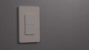 MOES | MOES Tuya Wi-Fi US Smart Light Switch Single Pole Push Button Wall Switch Neutral Wire Needed Compatible with Alexa Google Home