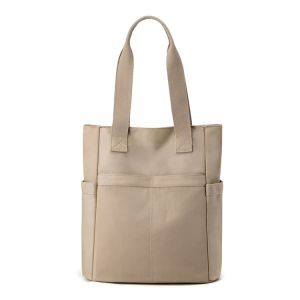 Lightweight Casual Nylon Womens Bag Versatile Tote Bag Large Capacity Single Shoulder Bag Fashionable Trending Pure Color