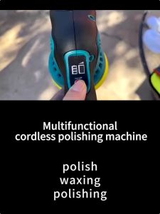 Thunder Electric Car Polisher 900W 12V Cordless Battery Operated 8-Speed Waxing & Polishing Machine with Heat Dissipation and Oscillating Tracks