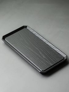 JISU | Bamboo Charcoal Burned Small Home Use Tea Tray Wabi-sabi Style