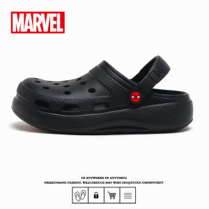 Marvel Mens Outdoor Anti-Slip Wear-Resistant Clog Shoes Beach Sandals Half Slippers Comfortable Breathable Foot Cover