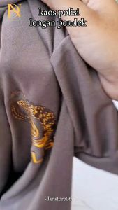 danstore- Kaos polisi lengan pendek/ kaos polisi bahan katun kaos/ kaos sablon polisi depan belakang- fashion
