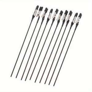 10pcs Metal Model Airbrush Painting Alligator Clip Stick with Rubber Tips Metal Wire Clamps Long-Tailed Clasp For Gundam Hobby Model Coloring Painting DIY Card Photo Memo
