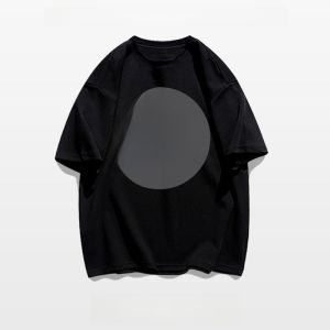 American Retro Style Fashion Brand Trend Pure Cotton Short Sleeve T-shirt Boys Stylish Niche Style Summer Heavy Weight Half Sleeve Tops