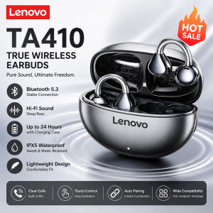 Lenovo | Lenovo TA410 TWS Wireless Bluetooth 5.4 Earphones Panoramic Sound Effects Ultra Long Battry Life Headsets Comfortable To Wear