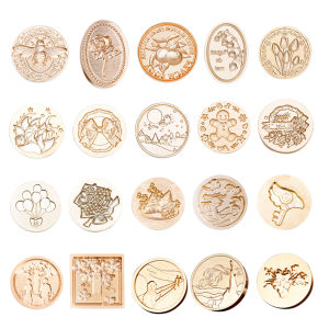 【New Arrival】 3D Embossed Fire Paint Seal Head 25-30mm Brass Sealing Wax Printhead Retro DIY Craft Decorative Tool for Wedding Invitation