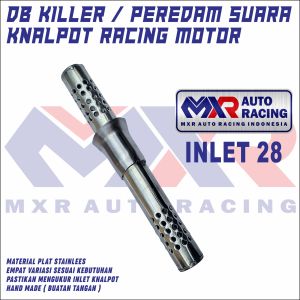 Peredam Knalpot Racing/ DB KILER inlet 50 38 28 dan 26