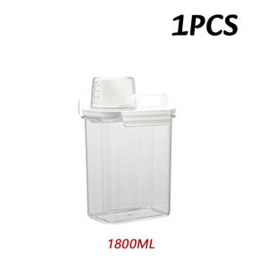 Clear Airtight Food Storage Container Kitchen Measuring Rice Bucket Household Grains Sealed Jar Moisture-proof Food Storage Box