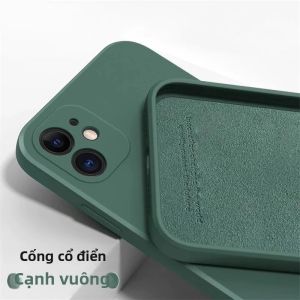 Ốp Lưng Silicon Lỏng Sang Trọng Chống Sốc Cho iPhone 11/12/13/14/15 Pro Max 7/8/XS/XR/Mini Ốp Lưng Mềm Chống Trầy Xước Chống Bụi Chống Trượt