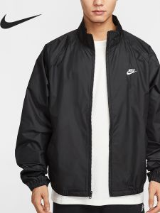 Nike | Áo Khoác Dễ Thương Phối Rộng Cổ Đứng Thoáng Khí