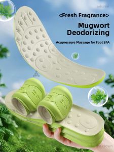 FUYOU | Soft Bottom Shoe Inserts Arch Support Walking Running Socks Anti Slip Deodorant Artemisia Massage Comfortable All Day Wear