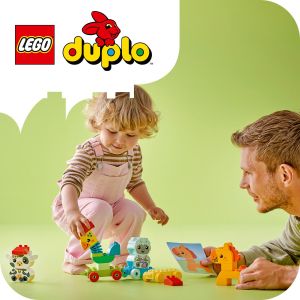 LEGO DUPLO My First 10412 Animal Train Nature Toy (19 Pieces) Mainan Susunan Balok (15 Tahun+)