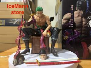 Roronoa Zoro sitting action figure gk knock off 14cm tall