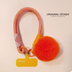 สร้อยข้อมือโทรศัพท์แบบพกพา สร้อยคอโทรศัพท์แบบสั้น ปีใหม่ ปักลายเมฆ สร้อยคอโทรศัพท์แบบป้องกันการสูญหาย โซ่ความปลอดภัย โทรศัพท์มือถือ โซ่โทรศัพท์