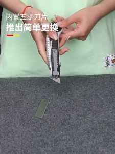 CN Utility Knife Pocket Cutter Blade Pisau Tolak With 5PCS Blades