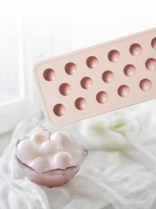 Handmade Mini Ice Cream Ball Pearl Milk Tea Silicone Mold Aromatherapy Candle Materials Creative Personalized Decorations