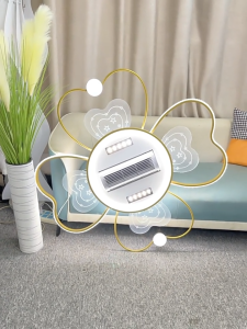 Lampu Plafon LED Modern Minimalis Baja Ramah Lingkungan dengan Pengaturan 3 Warna dan Remote Control untuk Ruang Tamu/Kamar Tidur