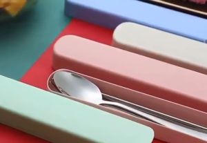 Bộ Muỗng Đũa Nĩa Thìa Inox 304 Cho Dân Văn Phòng Sinh Viên Đi Picnic Dã Ngoại Có Hộp