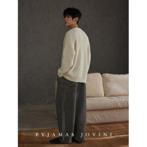 Coral Fleece Soft Thickened Thermal Couples Pajama Set