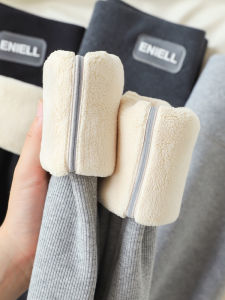 Womens Winter Thickened Fleece Lined Base Layer Pants 2023 New Outerwear Spiral Cotton Warm Autumn Pants Casual Nine-Piece Pants