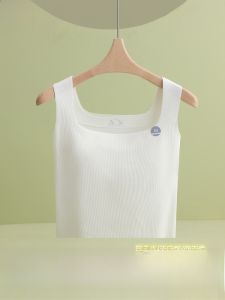 MiiOW | เสื้อกั๊กคอเหลี่ยมแขนกุดแบบสวมสำหรับผู้หญิง ทรงเข้ารูป ไม่ต้องใส่เสื้อชั้นใน เสื้อกั๊กแบบสวมใส่สบาย ป้องกันหน้าอกได้ดี