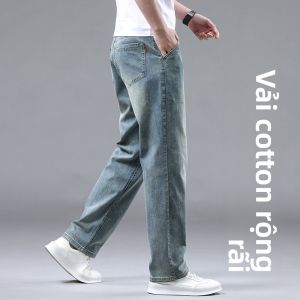 JIEKOU | Quần Jeans Bông Cao Cấp Ôm Body Rộng Co Dãn