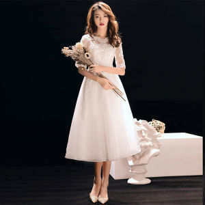 Slimming Wedding Dress Korean Style Long Evening Gown for Women Maid of Honor Dress Engagement Party White Dress