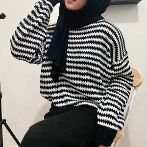 Sweater Rajut Zigzag Oversize / Sweater Rajut / Sweater Oversize / Sweater Oversize Korea